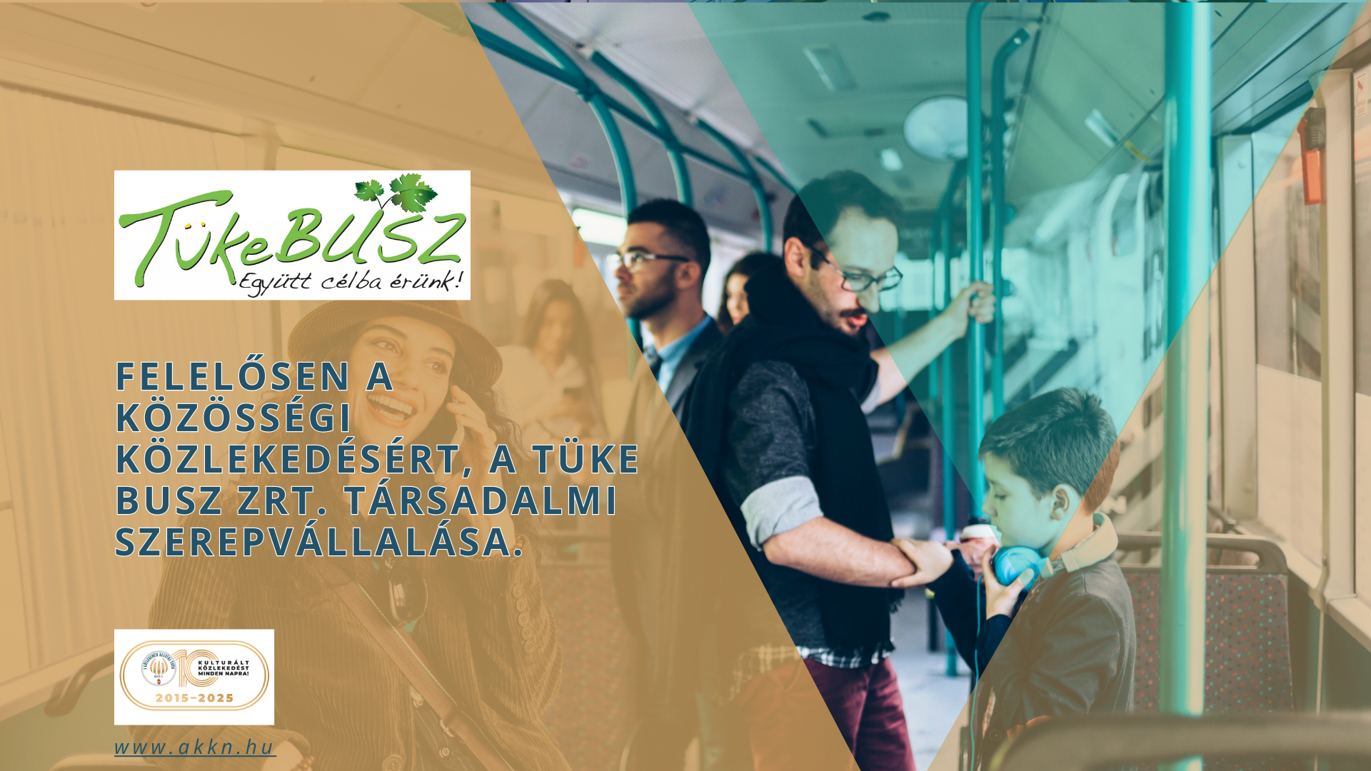 Felelősen a közösségi közlekedésért, a Tüke Busz Zrt. társadalmi szerepvállalása.