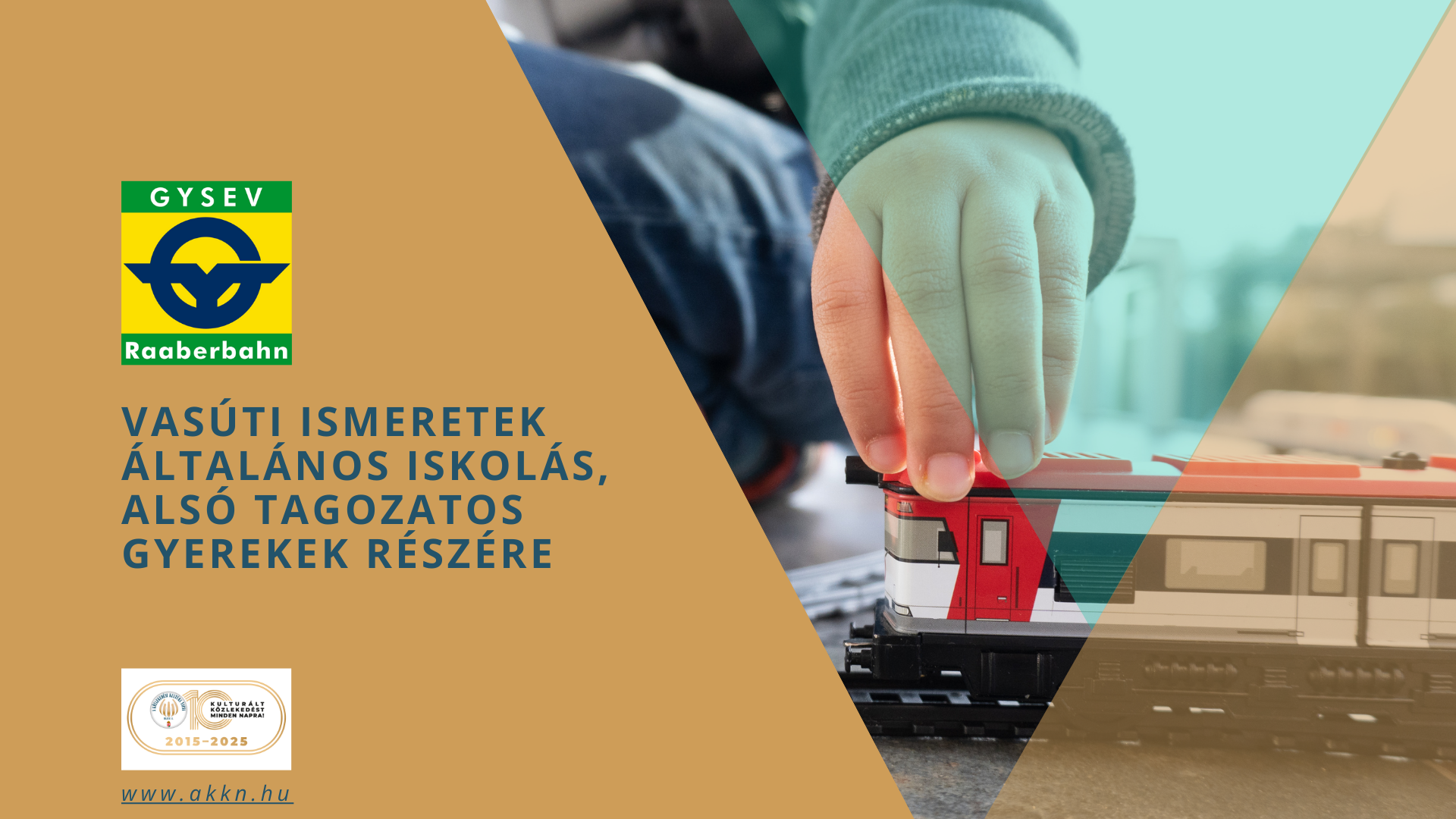 Vasúti ismeretek általános iskolás,  alsó tagozatos gyerekek részére – GYESEV Zrt.
