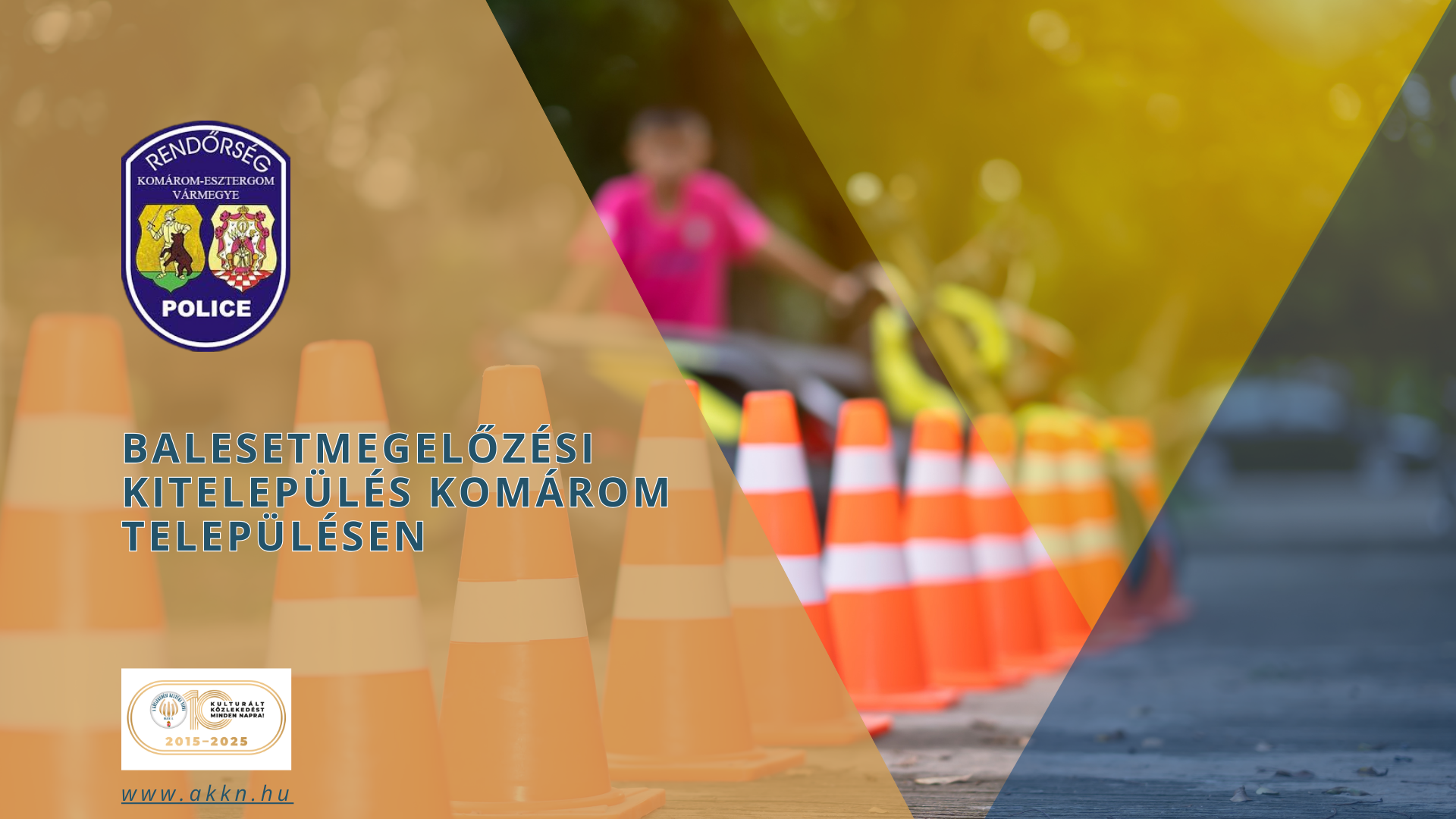 Balesetmegelőzési kitelepülés Komárom településen