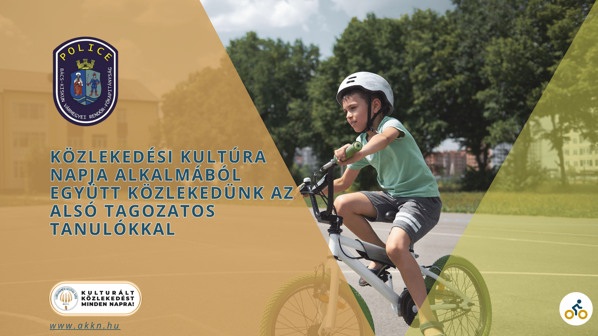 Közlekedési Kultúra napja alkalmából együtt közlekedünk az alsó tagozatos tanulókkal