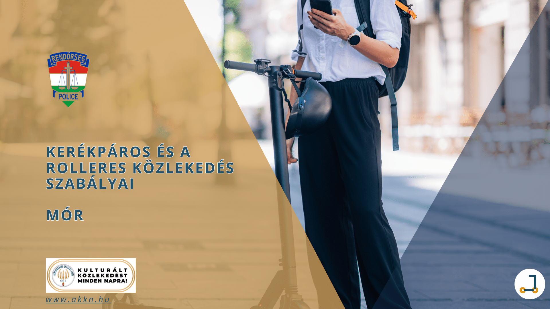 Kerékpáros és a rolleres közlekedés szabályai – Móri Rendőrkapitányság