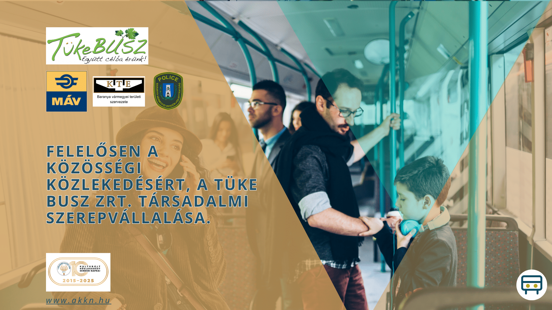 Felelősen a közösségi közlekedésért, a Tüke Busz Zrt. társadalmi szerepvállalása.